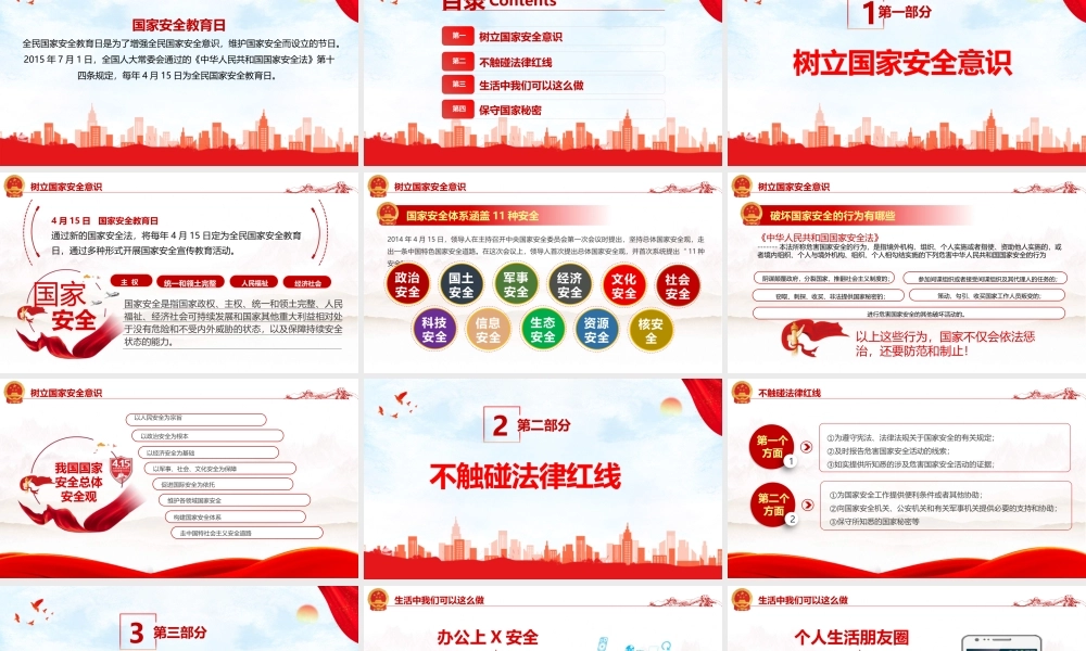 初中国家安全教育日班会学习课件.pptx