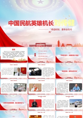 英雄机长刘传健的生平与事迹ppt课件(含内容）.pptx