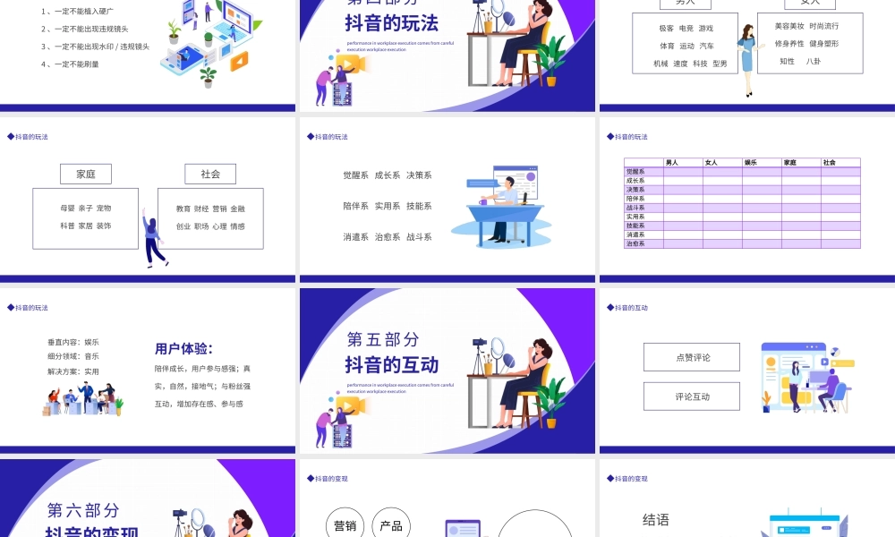 抖音培训课程动态PPT模板.pptx
