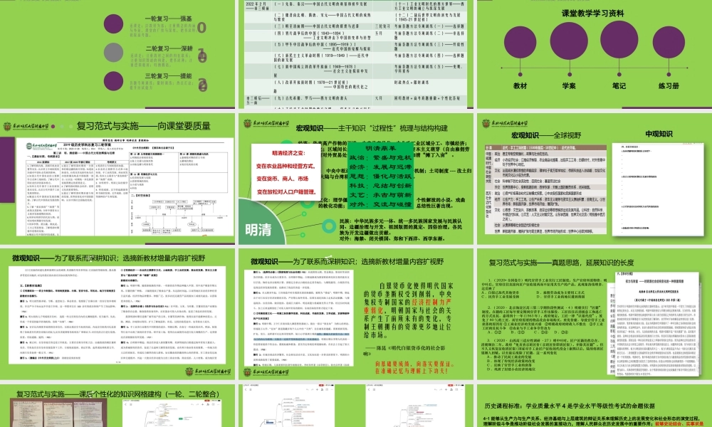 高考历史冲刺复习备考讲座2022年4月.pptx