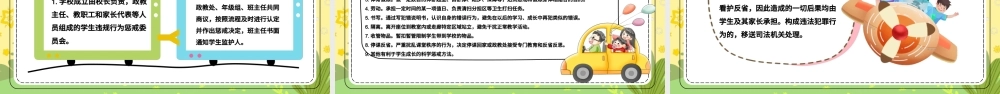 卡通中小学生校风校纪整顿主题班会PPT模板.pptx