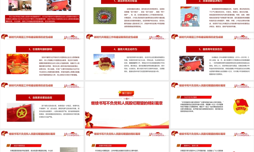 解读学习青年运动史2022年《党领导下中国青年运动的百年历程》团课专题课件PPT.pptx