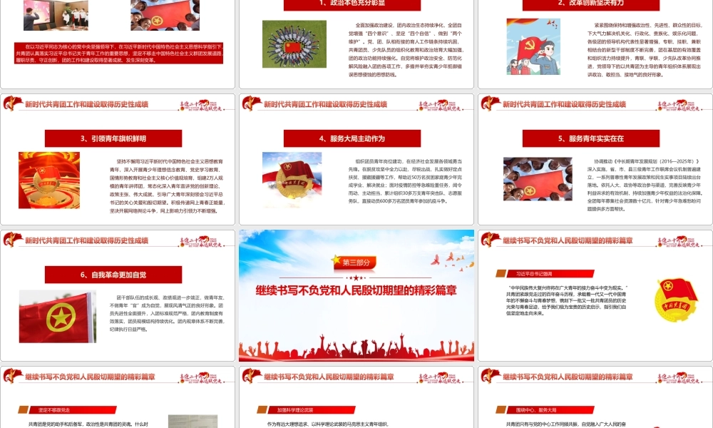 青年运动史2022年《党领导下中国青年运动的百年历程》团课专题课件PPT.pptx