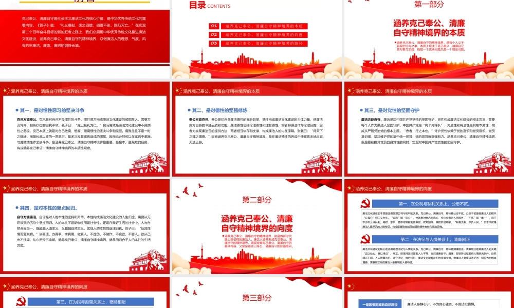 党风廉政建设专题培训-涵养克己奉公清廉自守的精神境界PPT课件（带内容）.ppt