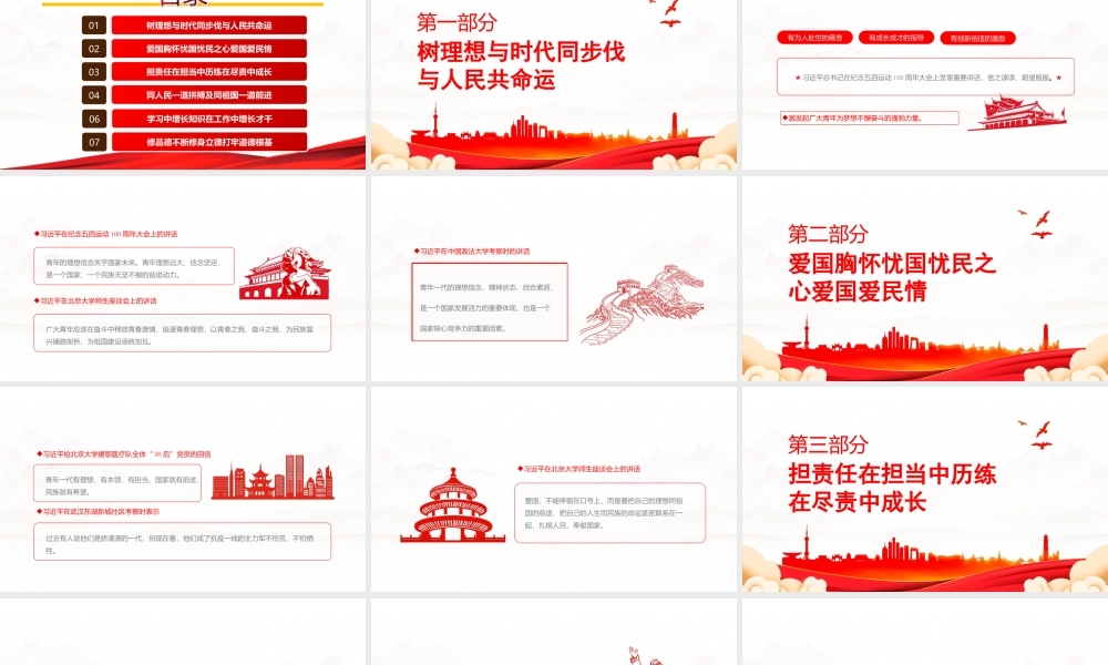 重温“五四百年”青春寄语-蓬勃青春力量绽放时代芳华PPT课件（带内容）.ppt