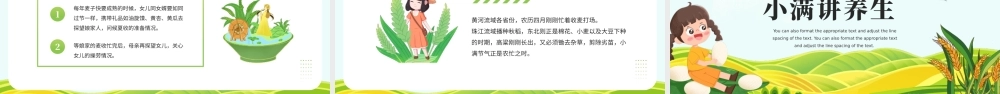 中国传统二十四节气小满节气介绍PPT课件（带内容）.pptx
