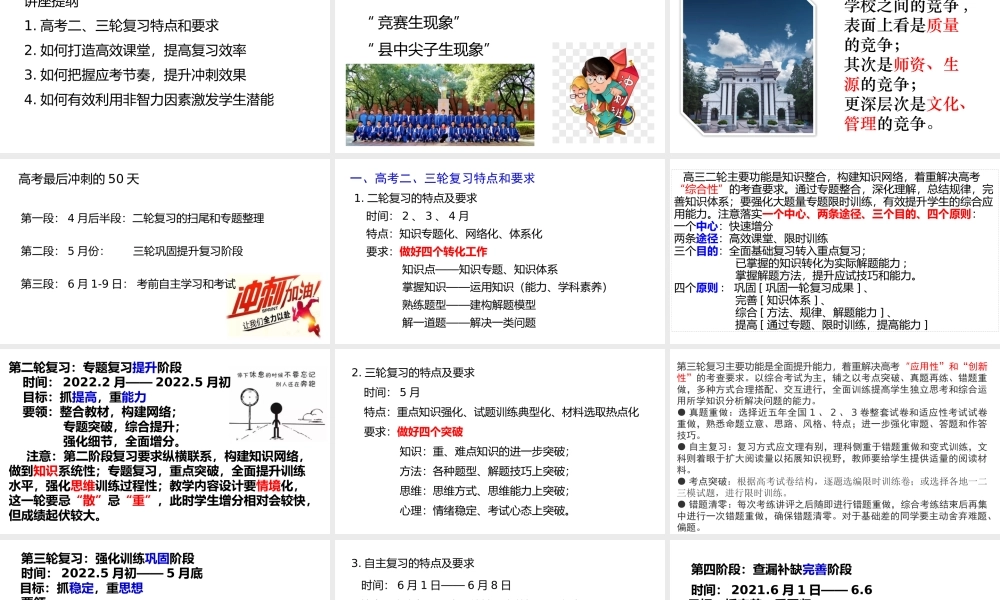 2022届高考考前45天冲刺复习策略.pptx