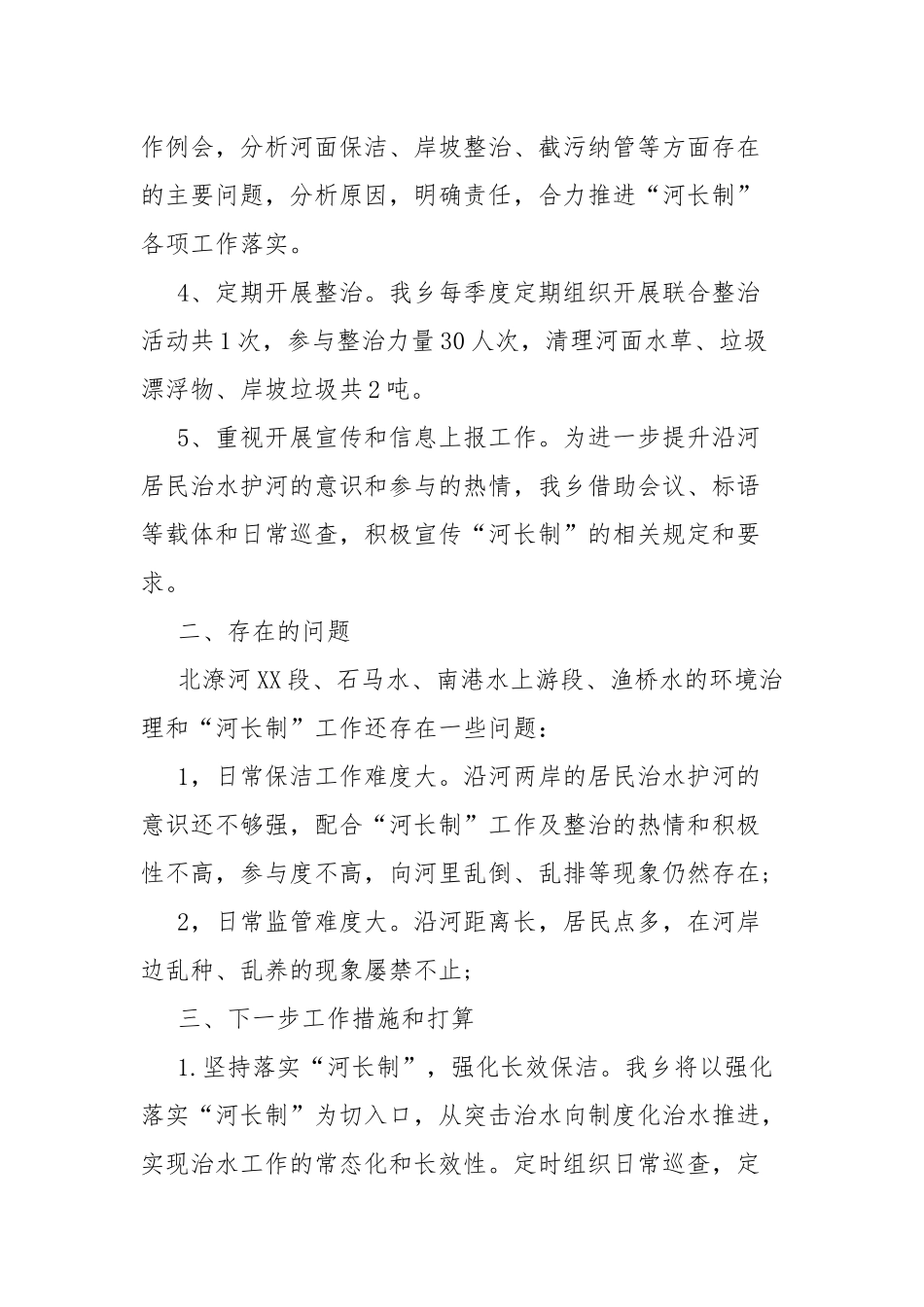河长制年度工作总结.docx_第2页