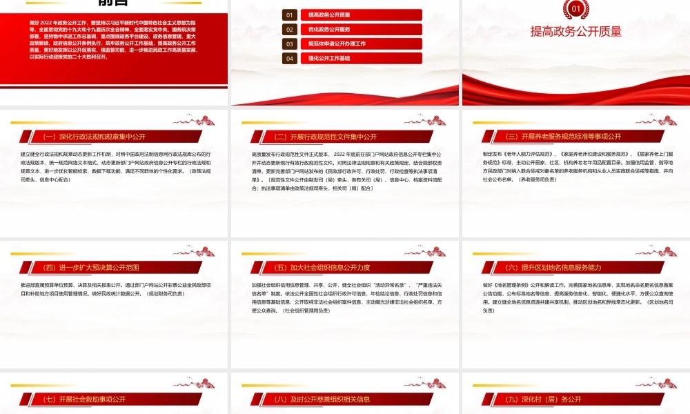2022《民政部2022年政务公开工作要点及任务分工》全文学习PPT课件（带内容）.pptx