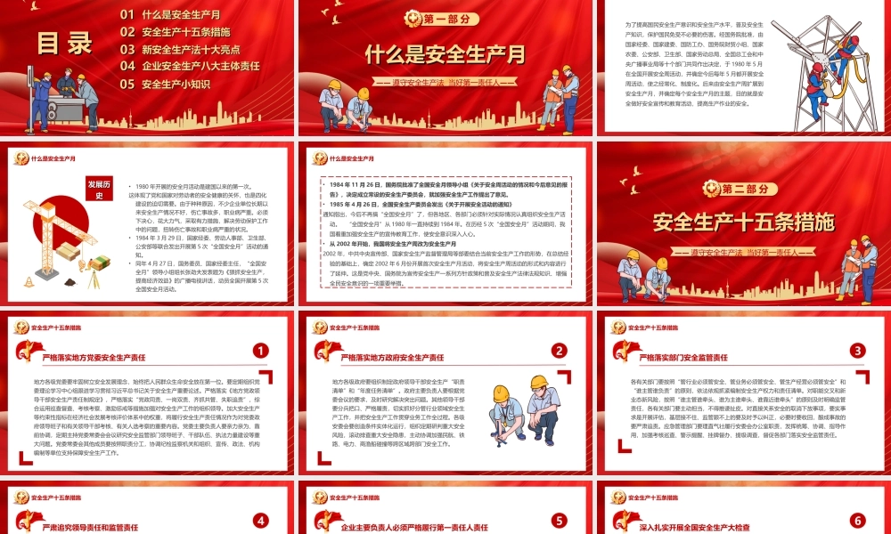 2022安全生产月安全生产培训主题PPT课件（带内容）.ppt