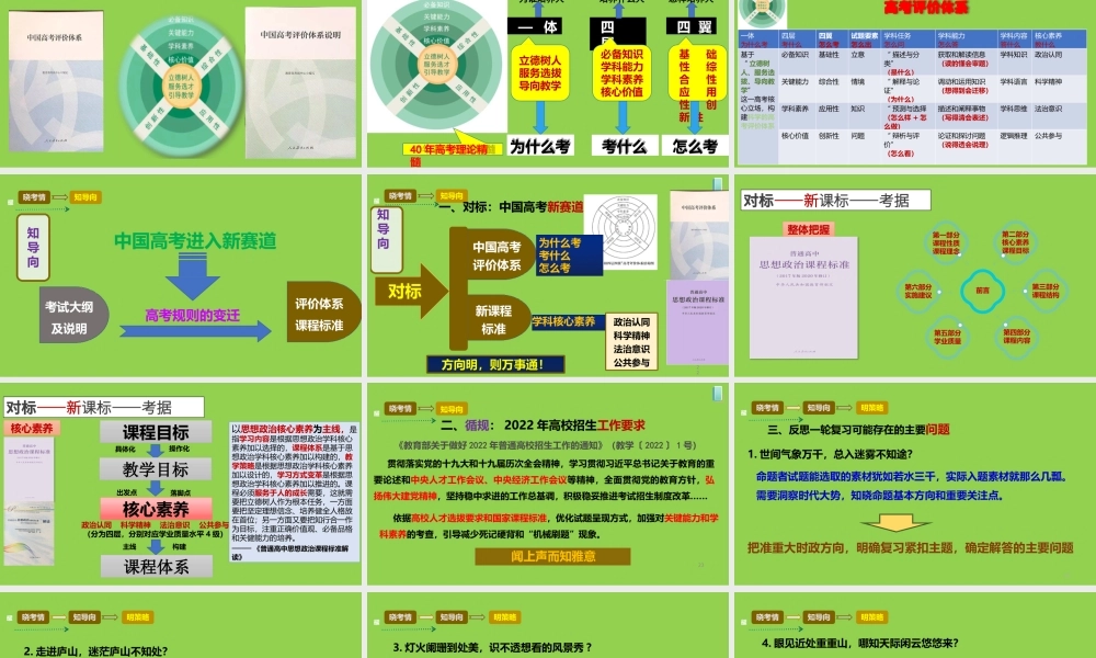 2021-2022年高考思想政治备考复习策略讲座.pptx