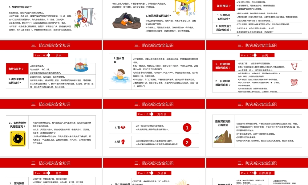 全国防灾减灾日守护美好家园主题防灾减灾日专题课件PPT模板(含具体内容).pptx
