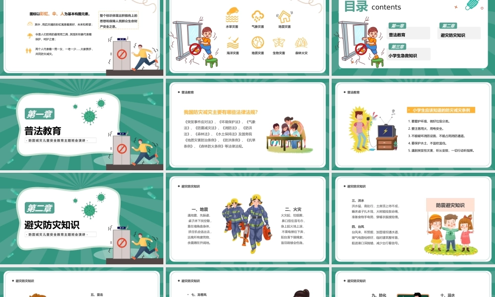 512防震减灾日儿童安全教育主题班会演讲PPT课件（带内容）.pptx