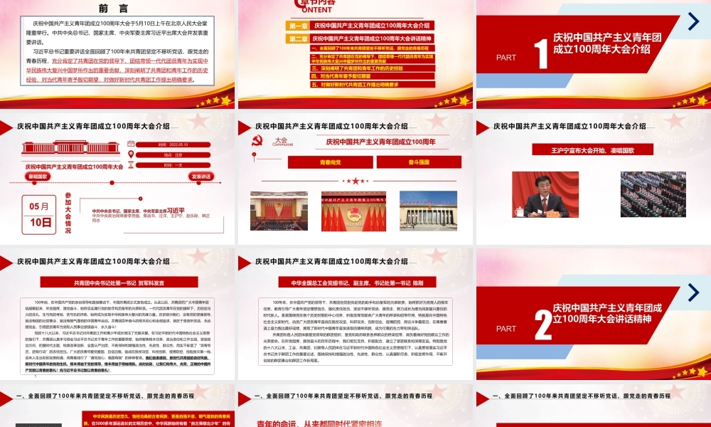 学习庆祝建团100周年PPT.ppt