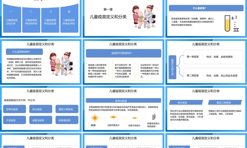 全国儿童预防接种宣传日接种介绍宣传PPT模板.pptx