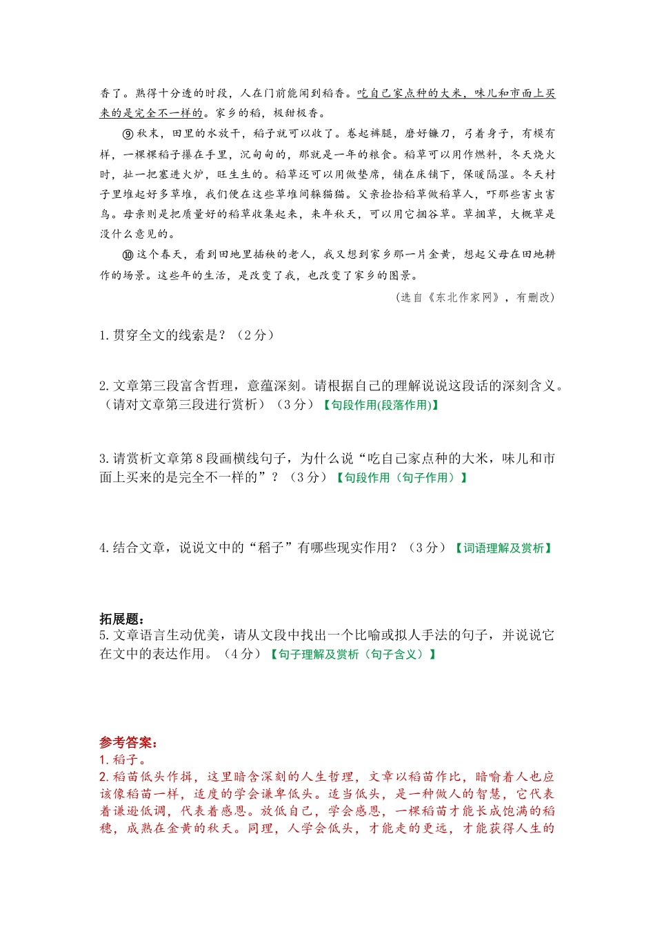 《稻子》阅读理解.docx_第2页