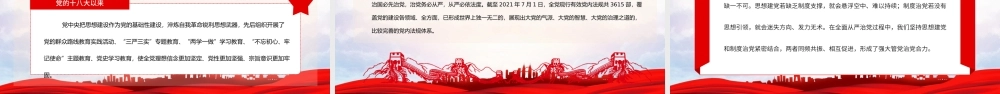 坚定不移地推进新时代党的建设新的伟大工程PPT思想建党和制度治党PPT课件（带内容）.ppt