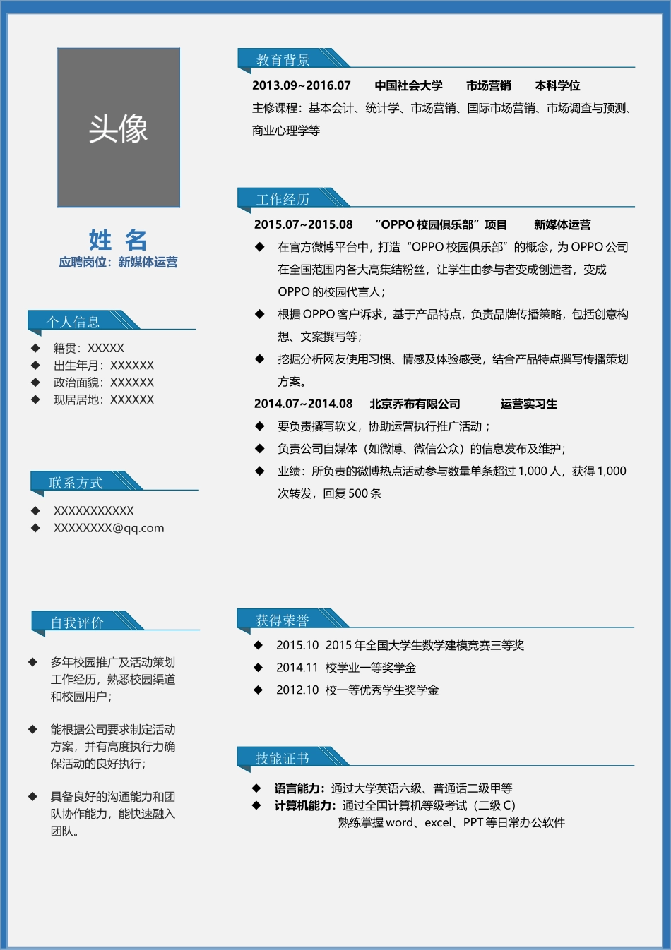 个人求职简历15.doc_第1页
