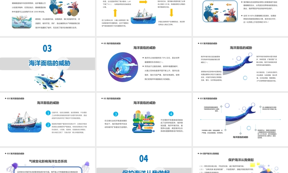 6月8日世界海洋日PPT世界海洋日知识宣讲PPT课件（带内容）.pptx
