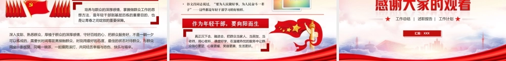 庆祝建团100周年大会讲话学习PPT让青春之花在基层一线绽放PPT课件（带内容）.ppt