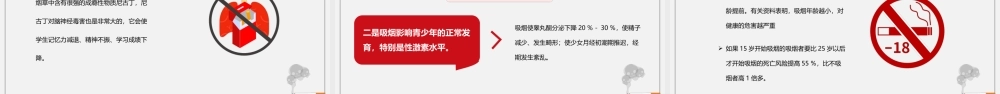 简约红灰色世界无烟日主题班会动态.pptx