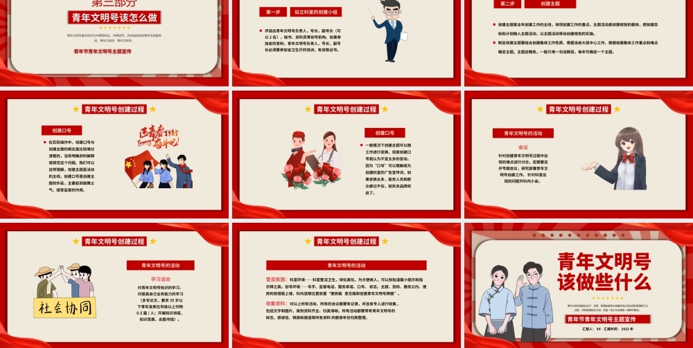 红色青年文明号该做些什么PPT模板.pptx