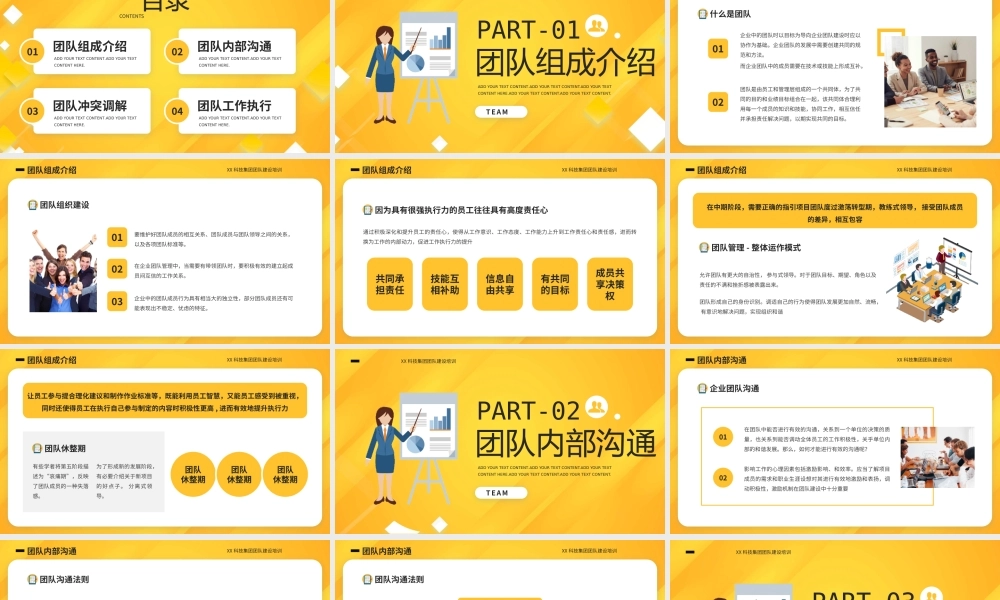 企业管理培训PPT企业团队管理建设PPT课件（带内容）.pptx