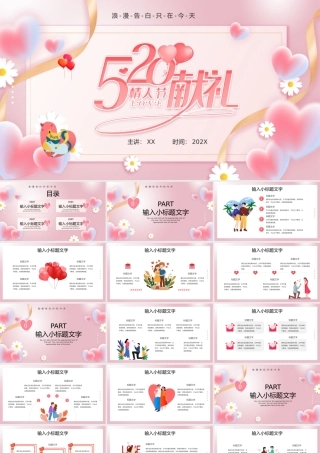 粉丝唯美520献礼活动策划PPT模板.pptx