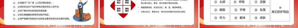 红色简约员工安全生产培训PPT模板.pptx