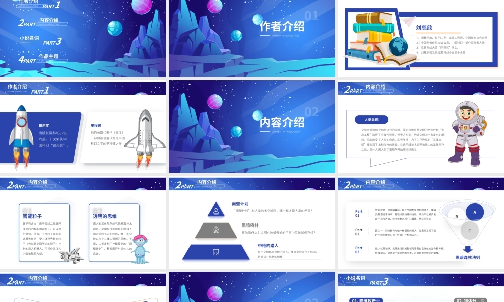 三体名著导读读书分享读后感PPT模板.pptx