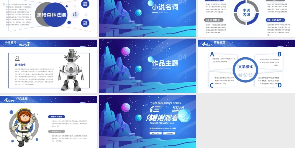 三体名著导读读书分享读后感PPT模板.pptx