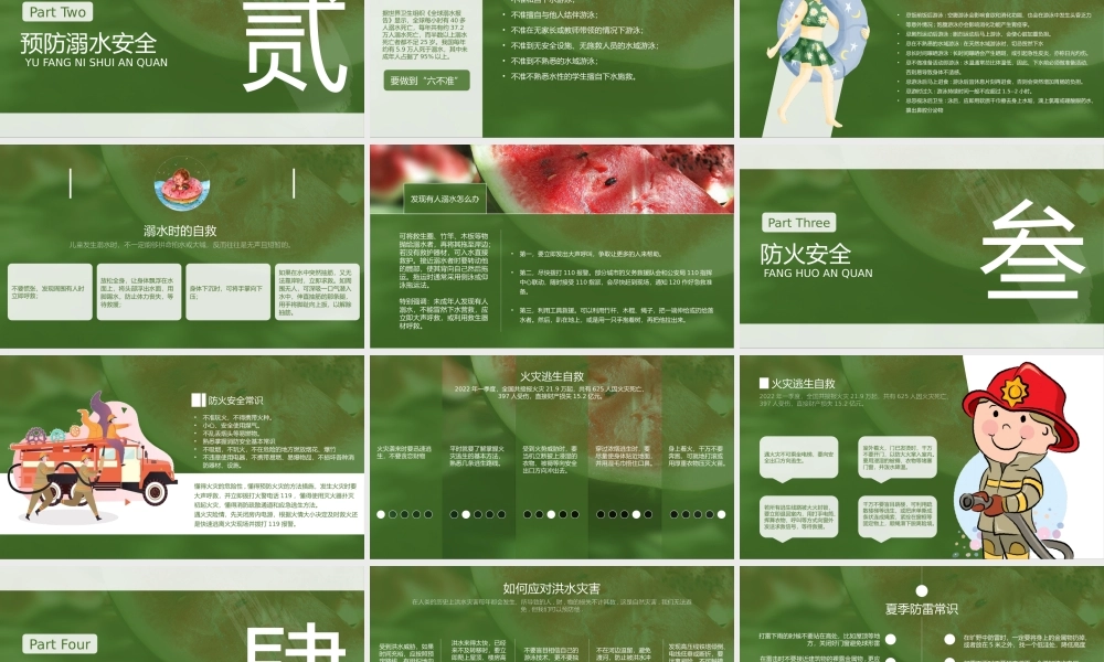 暑假安全教育主题班会PPT模板(含具体内容).pptx