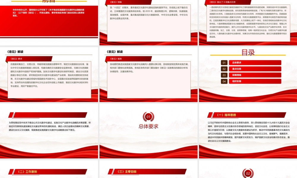 2022《关于推进实施国家文化数字化战略的意见》全文学习PPT课件（带内容）.ppt