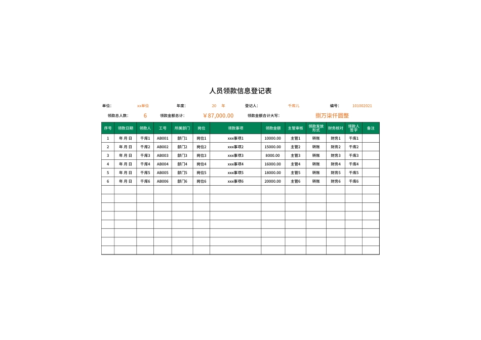 人员领款信息登记表.xlsx_第1页
