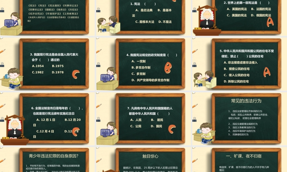 小学国家宪法日主题班会-弘扬宪法精神树立宪法权威.pptx