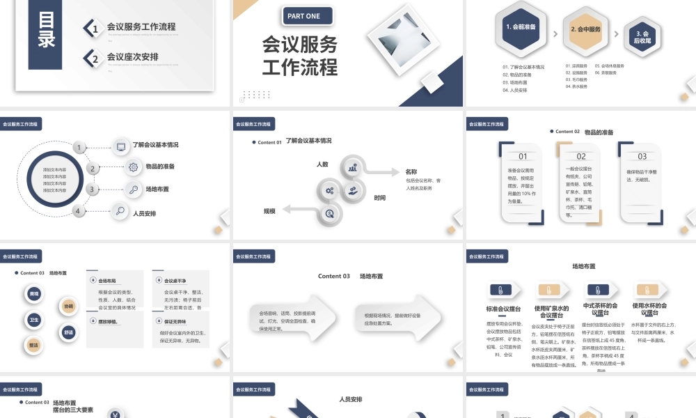 会议服务流程PPT会议座次安排PPT课件（带内容）.pptx