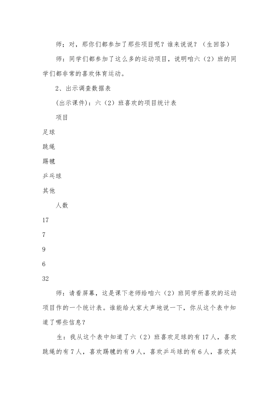 扇形统计图(人教版六年级优质公开课获奖教案教学设计).docx_第2页