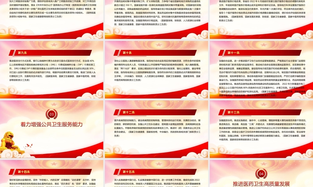 学习贯彻2022《深化医药卫生体制改革2022年重点工作任务》全文PPT课件（带内容）.ppt