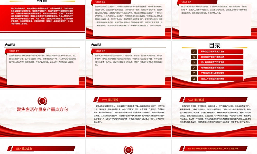 2022《关于进一步盘活存量资产扩大有效投资的意见》全文学习PPT课件（带内容）.pptx