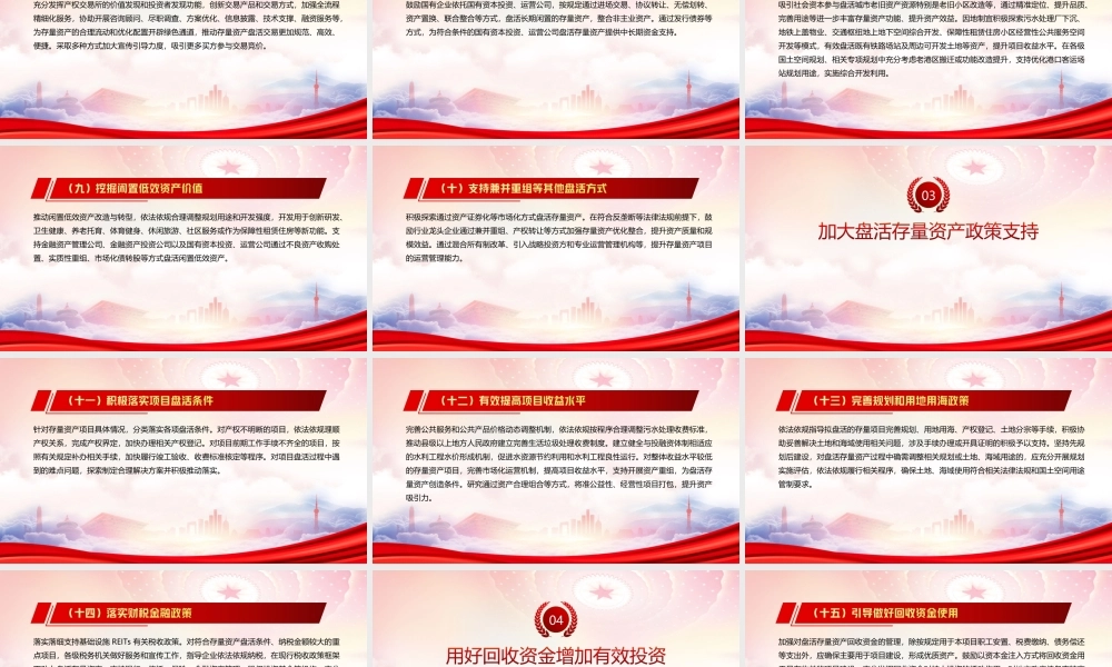 深入贯彻学习2022《关于进一步盘活存量资产扩大有效投资的意见》全文PPT课件（带内容）.ppt