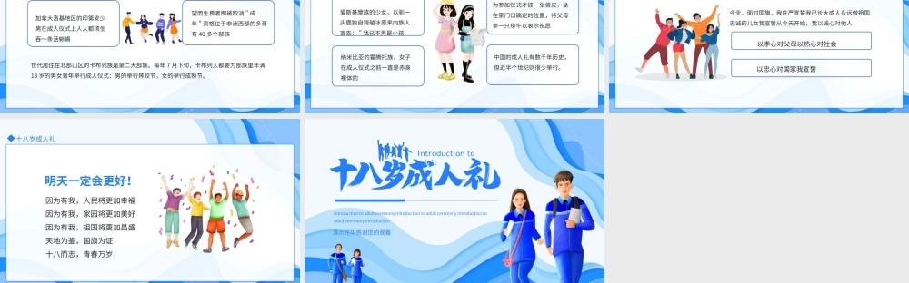 十八岁成人礼介绍PPT课件（带内容）.ppt