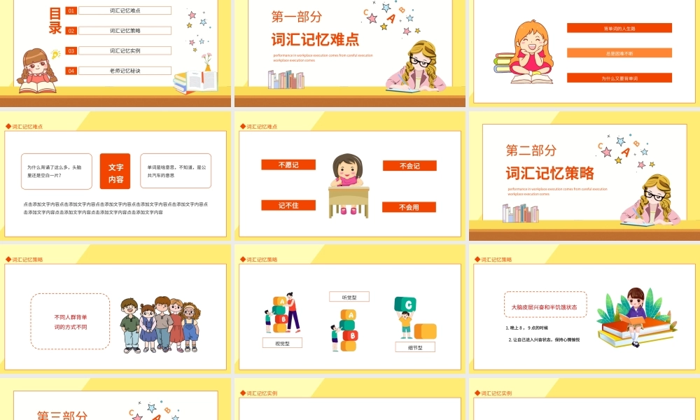 英语词汇记忆方法不同人群背单词的方式不同PPT课件（带内容）.ppt
