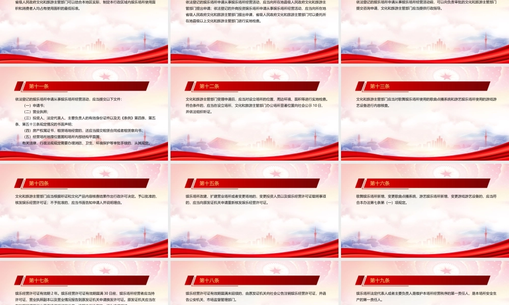 学习2022《娱乐场所管理办法(2022修订)》全文PPT课件（带内容）.pptx