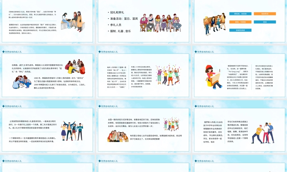 成人礼献未来世界各地的成人礼动态PPT.pptx