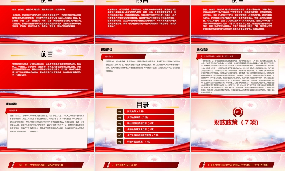 2022年《扎实稳住经济一揽子政策措施》（六个方面33项措施）全文学习PPT课件（带内容）.pptx