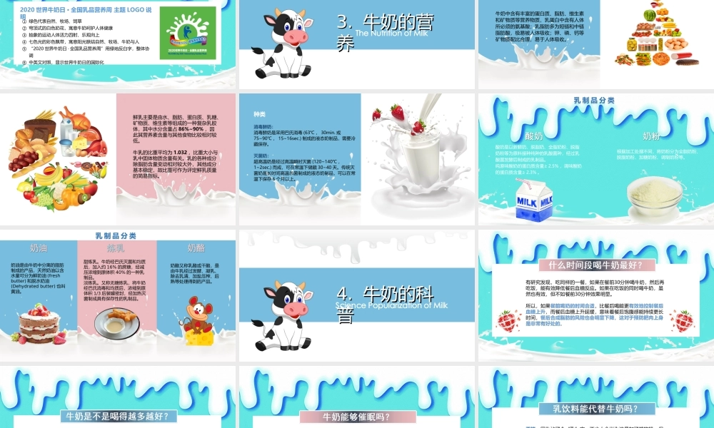 6月1日世界牛奶日暨全国乳品营养周PPT课件（带内容）.ppt