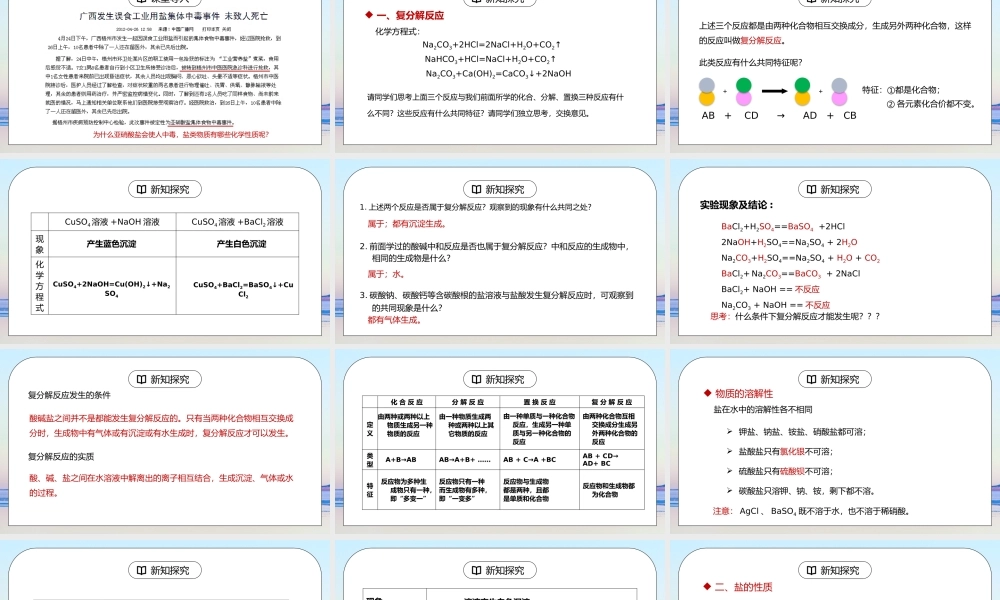 人教版九年级化学下册第四单元《盐化肥-生活中常见的盐》PPT课件.pptx