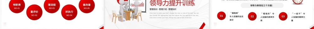 红色商务风团队管理和领导力修炼PPT模板.pptx