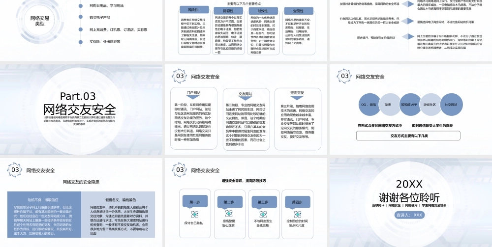 互联网网络使用安全讲座PPT模板.pptx