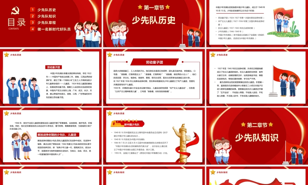 小学少先队入队队前教育PPT少先队知识培训PPT课件（带内容）.pptx